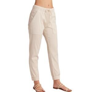 Bella Dahl Pocket Jogger Tencel Pant Stone Gray Womens M Minimalist Quiet Luxury